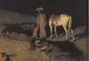 Frederic Remington In From the Night Herd (mk43) Spain oil painting artist